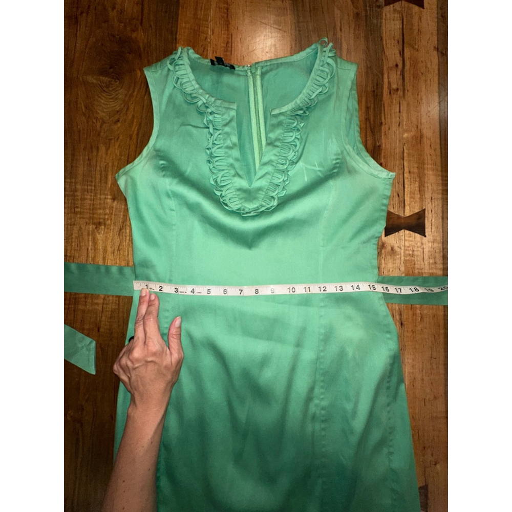 Women's Talbots Green Dress Size M - Picture 4 of 8